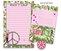 Bonnie Marcus Collection - Camp Seal-N-Send Stationery (Green Peace) (GPCSS)